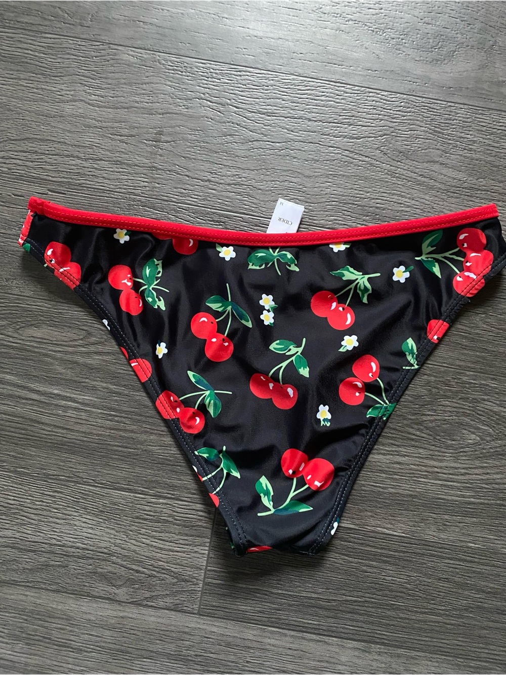 Cider Black Cherry Print Bikini Bottom - Picture 2 of 4
